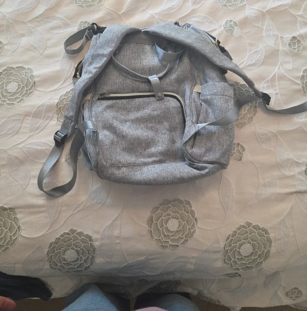 Gray Baby Backpack - Casual Travel & Everyday Bag